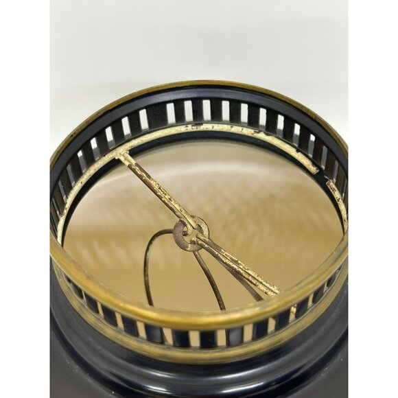 VTG Federal Tole-Painted Metal Lamp Shade 11"x5" MCM Metal Shade - Picture 2 of 10